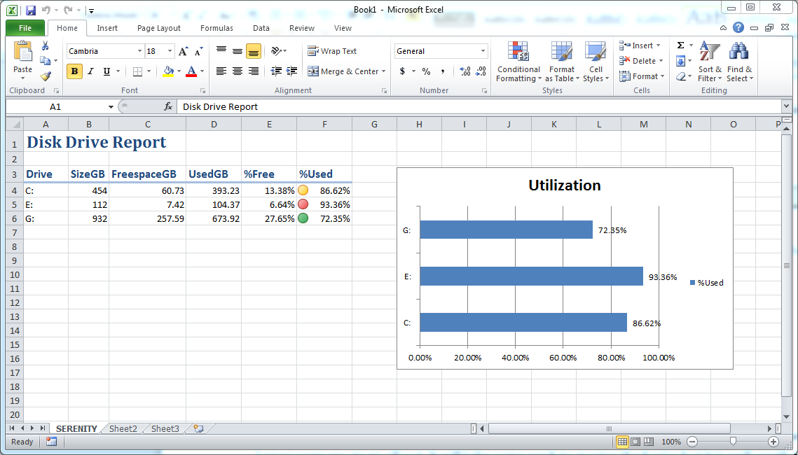 增强的Excel报表